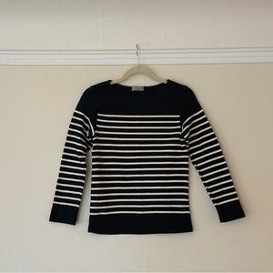 MARGARET HOWELL England Main Line - Breton Black White Striped Top - XS S